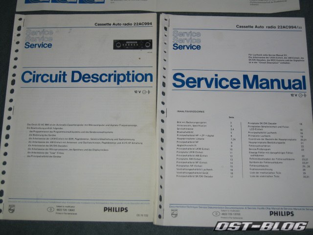 Philips 994 service manual