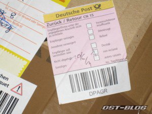 paket zurück