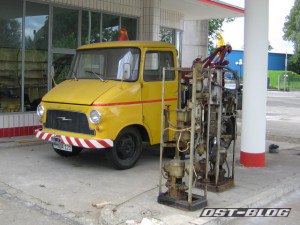 Oldtimer-Tankstelle Tanksäule