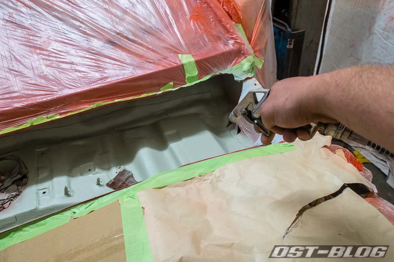 Wasserkasten-ausblasen