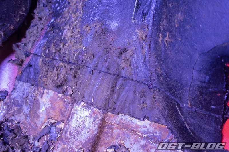 bitumenmatte-schnitt